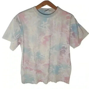 Urban Outfitters UO Red White Blue Tie Dye Crewneck T-shirt Men's Size S